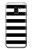 S1596 Black and White Striped Hülle Schutzhülle Taschen für Samsung Galaxy J6 (2018)