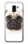 S1852 Pug Dog Hülle Schutzhülle Taschen für Samsung Galaxy J6 (2018)