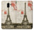 S2108 Eiffel Tower Paris Postcard Hülle Schutzhülle Taschen für Samsung Galaxy J6 (2018)