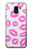 S2214 Pink Lips Kisses Hülle Schutzhülle Taschen für Samsung Galaxy J6 (2018)