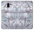 S2316 Dark Blue Marble Texture Graphic Print Hülle Schutzhülle Taschen für Samsung Galaxy J6 (2018)