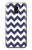 S2345 Navy Blue Shavron Zig Zag Pattern Hülle Schutzhülle Taschen für Samsung Galaxy J6 (2018)