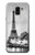 S2350 Old Paris Eiffel Tower Hülle Schutzhülle Taschen für Samsung Galaxy J6 (2018)