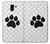 S2355 Paw Foot Print Hülle Schutzhülle Taschen für Samsung Galaxy J6 (2018)