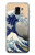 S2389 Hokusai The Great Wave off Kanagawa Hülle Schutzhülle Taschen für Samsung Galaxy J6 (2018)