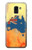 S2494 Australia Flag Map Rock Texture Hülle Schutzhülle Taschen für Samsung Galaxy J6 (2018)