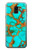 S2688 Aqua Copper Turquoise Gemstone Graphic Hülle Schutzhülle Taschen für Samsung Galaxy J6 (2018)