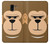 S2721 Cute Grumpy Monkey Cartoon Hülle Schutzhülle Taschen für Samsung Galaxy J6 (2018)