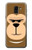 S2721 Cute Grumpy Monkey Cartoon Hülle Schutzhülle Taschen für Samsung Galaxy J6 (2018)