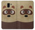 S2825 Cute Cartoon Raccoon Hülle Schutzhülle Taschen für Samsung Galaxy J6 (2018)