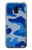 S2958 Army Blue Camo Camouflage Hülle Schutzhülle Taschen für Samsung Galaxy J6 (2018)