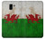 S2976 Wales Football Soccer Euro 2016 Flag Hülle Schutzhülle Taschen für Samsung Galaxy J6 (2018)