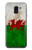 S2976 Wales Football Soccer Euro 2016 Flag Hülle Schutzhülle Taschen für Samsung Galaxy J6 (2018)
