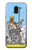 S3068 Tarot Card Queen of Swords Hülle Schutzhülle Taschen für Samsung Galaxy J6 (2018)