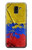 S3306 Colombia Flag Vintage Football Graphic Hülle Schutzhülle Taschen für Samsung Galaxy J6 (2018)