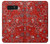 S3354 Red Classic Bandana Hülle Schutzhülle Taschen für Note 8 Samsung Galaxy Note8