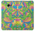 S3273 Flower Line Art Pattern Hülle Schutzhülle Taschen für Samsung Galaxy A5 (2017)
