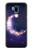 S3324 Crescent Moon Galaxy Hülle Schutzhülle Taschen für LG G7 ThinQ