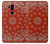 S3355 Bandana Red Pattern Hülle Schutzhülle Taschen für LG G7 ThinQ