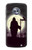 S3262 Grim Reaper Night Moon Cemetery Hülle Schutzhülle Taschen für Motorola Moto X4