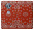 S3355 Bandana Red Pattern Hülle Schutzhülle Taschen für Motorola Moto X4