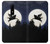 S3289 Flying Pig Full Moon Night Hülle Schutzhülle Taschen für OnePlus 6