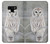 S1566 Snowy Owl White Owl Hülle Schutzhülle Taschen für Note 9 Samsung Galaxy Note9