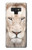 S2399 White Lion Face Hülle Schutzhülle Taschen für Note 9 Samsung Galaxy Note9