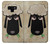 S2826 Cute Cartoon Unsleep Black Sheep Hülle Schutzhülle Taschen für Note 9 Samsung Galaxy Note9