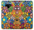 S3281 Colorful Hippie Flowers Pattern Hülle Schutzhülle Taschen für Note 9 Samsung Galaxy Note9