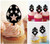 TA0672 Easter Egg Star Kuchenaufsätze Hochzeit Geburtsta Acryl Cupcake Kuchen Topper für Kuchen Party Dekor 10 Stück