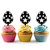 TA0672 Easter Egg Star Kuchenaufsätze Hochzeit Geburtsta Acryl Cupcake Kuchen Topper für Kuchen Party Dekor 10 Stück