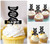 TA0746 Dna Double Helix Kuchenaufsätze Hochzeit Geburtsta Acryl Cupcake Kuchen Topper für Kuchen Party Dekor 10 Stück