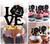 TA0757 Love Rose Flower Kuchenaufsätze Hochzeit Geburtsta Acryl Cupcake Kuchen Topper für Kuchen Party Dekor 10 Stück