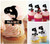TA0782 Smile Dolphin Kuchenaufsätze Hochzeit Geburtsta Acryl Cupcake Kuchen Topper für Kuchen Party Dekor 10 Stück