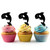 TA0782 Smile Dolphin Kuchenaufsätze Hochzeit Geburtsta Acryl Cupcake Kuchen Topper für Kuchen Party Dekor 10 Stück