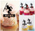 TA0812 Red Indian Dancing Kuchenaufsätze Hochzeit Geburtsta Acryl Cupcake Kuchen Topper für Kuchen Party Dekor 10 Stück
