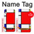 S0157 Composition Red Blue Yellow Hülle Schutzhülle Taschen für iPhone XR