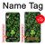 S0358 Clover Lucky Leaf Hülle Schutzhülle Taschen für iPhone XR