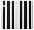 S2297 Black and White Vertical Stripes Hülle Schutzhülle Taschen für iPhone XR