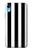 S2297 Black and White Vertical Stripes Hülle Schutzhülle Taschen für iPhone XR