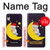 S2849 Cute Sleepy Owl Moon Night Hülle Schutzhülle Taschen für iPhone XR