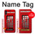 S0058 British Red Telephone Box Hülle Schutzhülle Taschen für iPhone X, iPhone XS