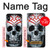 S0223 Vampire Skull Tattoo Hülle Schutzhülle Taschen für iPhone X, iPhone XS