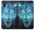 S0752 Blue Fire Grim Wolf Hülle Schutzhülle Taschen für iPhone X, iPhone XS
