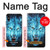 S0752 Blue Fire Grim Wolf Hülle Schutzhülle Taschen für iPhone X, iPhone XS