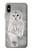 S1566 Snowy Owl White Owl Hülle Schutzhülle Taschen für iPhone X, iPhone XS