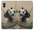 S2210 Panda Fluffy Art Painting Hülle Schutzhülle Taschen für iPhone X, iPhone XS