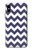 S2345 Navy Blue Shavron Zig Zag Pattern Hülle Schutzhülle Taschen für iPhone X, iPhone XS