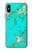 S2377 Turquoise Gemstone Texture Graphic Printed Hülle Schutzhülle Taschen für iPhone X, iPhone XS
